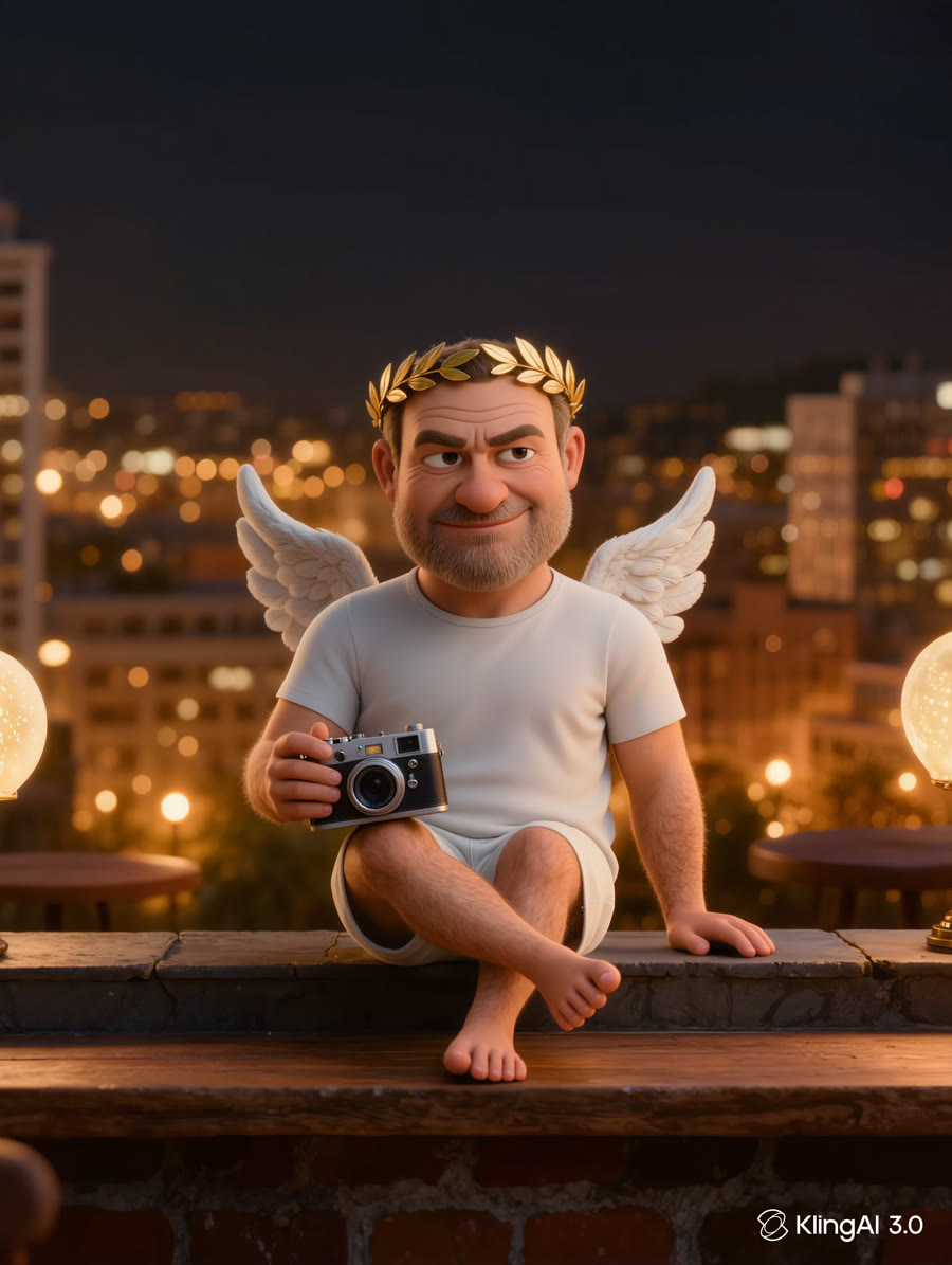 Cupid. Licensed matchmaker. Also unemployed since Dave. Cupid, a middle-aged matchmaker with small wings, a crooked laurel and a camera